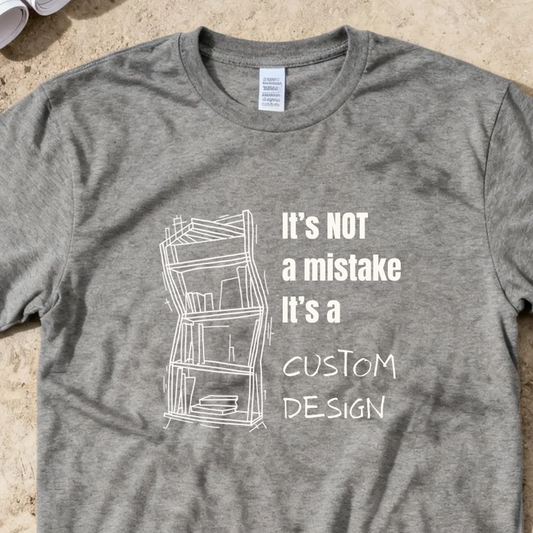 It's NOT a mistake. It's a Custom Design Construction Humor Unisex Jersey Short Sleeve Tee